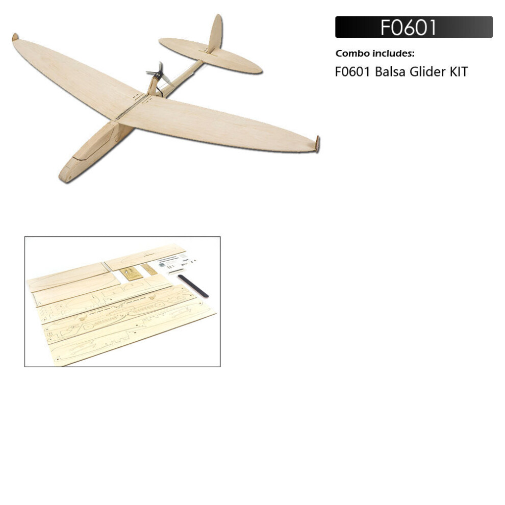 (KIT) 620mm Wingspan Balsa Wood RC Airplane Glider KIT/PNP