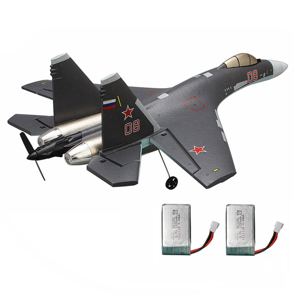 (Two Batteries) 375mm Wingspan 3D/6G Switchable 6-Axis Gyro 2.4G 4CH EPP RC Airplane Aircraft Fixed Wing RTF