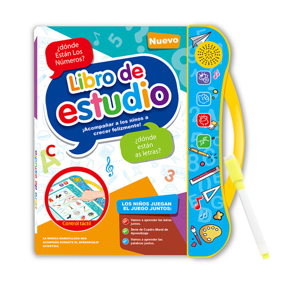 E-Book Children Early Reading Machine Spanish English Voice Book Cute Learning Machine Kids Early Education E-Book Toy