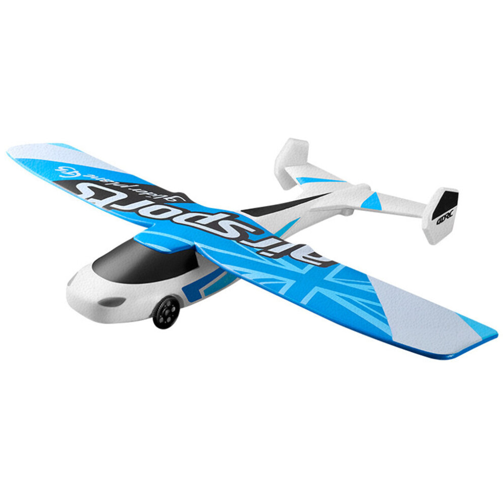 (Blue+Two Battery) 420mm Wingspan 2.4G 3CH 6-Axis Gyroscope EPP Glider RC Airplane RTF for Beginners