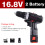 (One Battery, EU Plug) 7500mAh 2 Speed Electric Drill 25+3 Torque Power Driver Drills Multi-function Rechargeable Hand Drill 6
