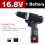 (One Battery, EU Plug) 7500mAh 2 Speed Electric Drill 25+3 Torque Power Driver Drills Multi-function Rechargeable Hand Drill 1