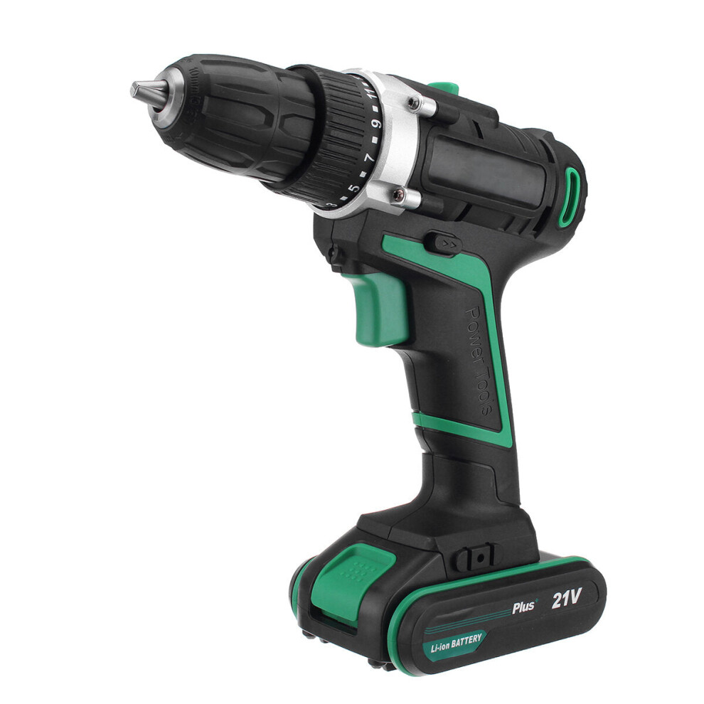 (Dual-speed Drill) AC100-240V Li-ion Cordless Electric Screwdriver Power Drills 1 Battery 1 Charger With Accessories-image-OPC-PFKBMZB-NEW