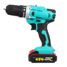 (One Battery, EU Plug) 48vf 3 In 1 Multifunctional Cordless Drill Electric Torque Wrench Screwdriver Drill 3/8-Inch Chuck