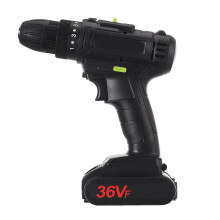 (One Battery, EU Plug) 21V 1500mAH LED Light Electric Drill Driver Cordless Rechargeable Hand Drills 2 Speed Home DIY