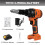 (One Battery EU Plug) 21V Electric Rivet Cordless Rivet Nut Drill Insert Nut Pull Riveting Tool 2.4-4.8mm With LED Light 13