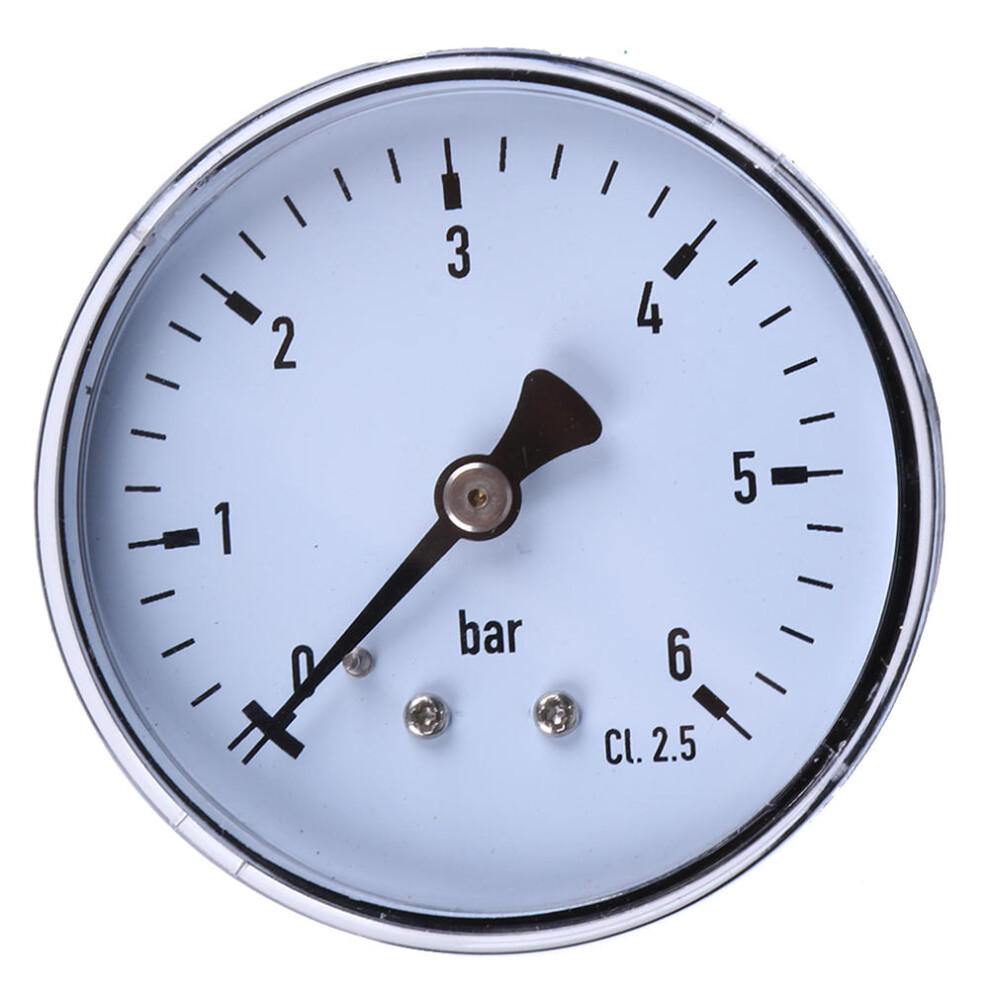 Mini High Accuracy Pressure Gauge 0-6 bar 1/4 Manometer Pressure Tester For Fuel Air Oil Liquid Water