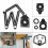 Adjustable 6 Fold Tool Angle Ruler Ceramic Tile Hole Locator Set 25/40/45/55/75mm Drill Guide Openings Locator Sets 5