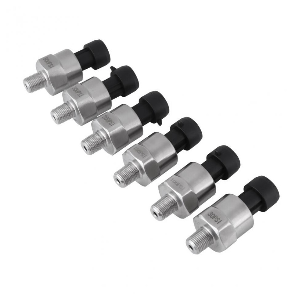 (100Psi) Dc 5V 1/8Npt Thread Pressure Sensor Transmitter Transducer Sender Sensor For Oil Fuel Diesel Air Water Stainless Steel 8727971256688