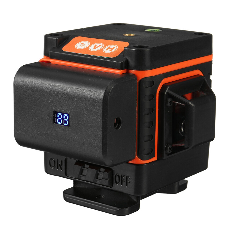 (EU Plug, 8 line) 8/12/16 Line Digital Laser Level Green Light Self Leveling 360 Rotary