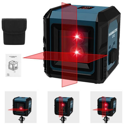 Laser Level with 2 Lines Horizontal/Vertical Line Separated Automatic Measurement Laser Level 1