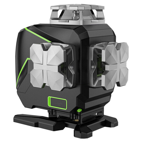 16 lines 4D Cross Line Laser Level Bluetooth & Remote Control Functions Green Beam with Hard Carry Case 2