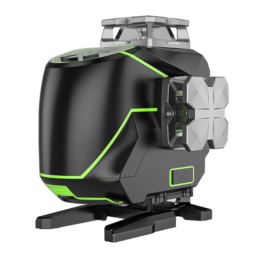 16 lines 4D Cross Line Laser Level Bluetooth & Remote Control Functions Green Beam with Hard Carry Case 1
