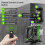 16 lines 4D Cross Line Laser Level Bluetooth & Remote Control Functions Green Beam with Hard Carry Case 9