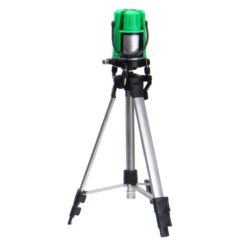 Green 2 Line 2 Points Laser Level 360 Rotary Laser Line Self Leveling with Tripod 2