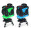 (Blue) 3D 12 Cross Line Laser Line Laser Spirit Level Automatic Self Leveling 2