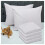 (Stripe Pillow Cover 4-Pack, White Bed Sheet 40cm Stripe Pattern) 40cm Stripe Fitted Bed Sheets Single Double King 1