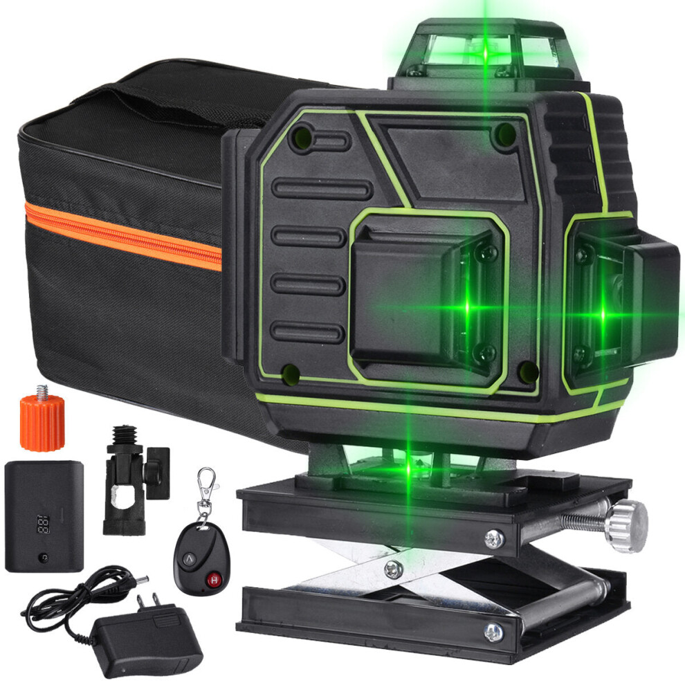 (8 line) 360 8-16 Lines Green Laser Level Auto Self Leveling Horizontal Vertical Measure