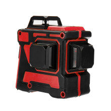 (Red) 3D 12 Line Blue Light Laser Level LCD 360 Rotary Self Leveling Cross Measuring Tool