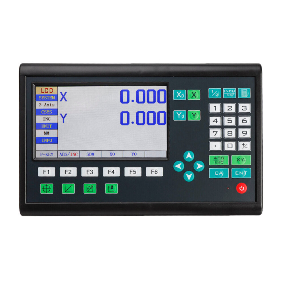 (2 Axis Digital Readout) LCD 2/3 Axis Grating CNC Milling Digital Readout Display DRO fits YIHAOGD TTL Electronic Linear Scale Encoders Lathe Tool