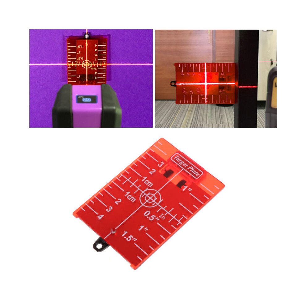 Target Board Laser Level Infrared Distance Measurer Magnetic Red Rotary Cross Line Level Measurer