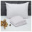 (Stripe Pillow Cover 2-Pack, White Bed Sheet 40cm Stripe Pattern) 40cm Stripe Fitted Bed Sheets Single Double King 1