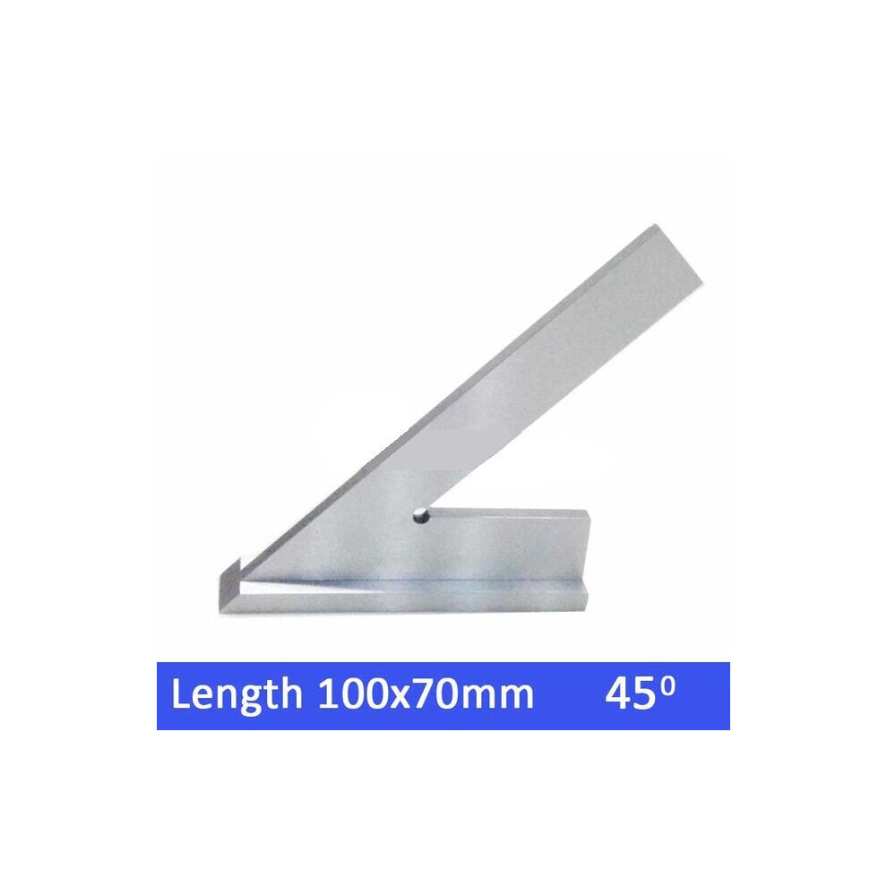 (100*70mm with base) 100*70mm 120*80mm 150*100 200*130mm 45 Degree Square Ruler Angle Gauge with Wide Base Steel 45 Industrial Try Machinist Square wi