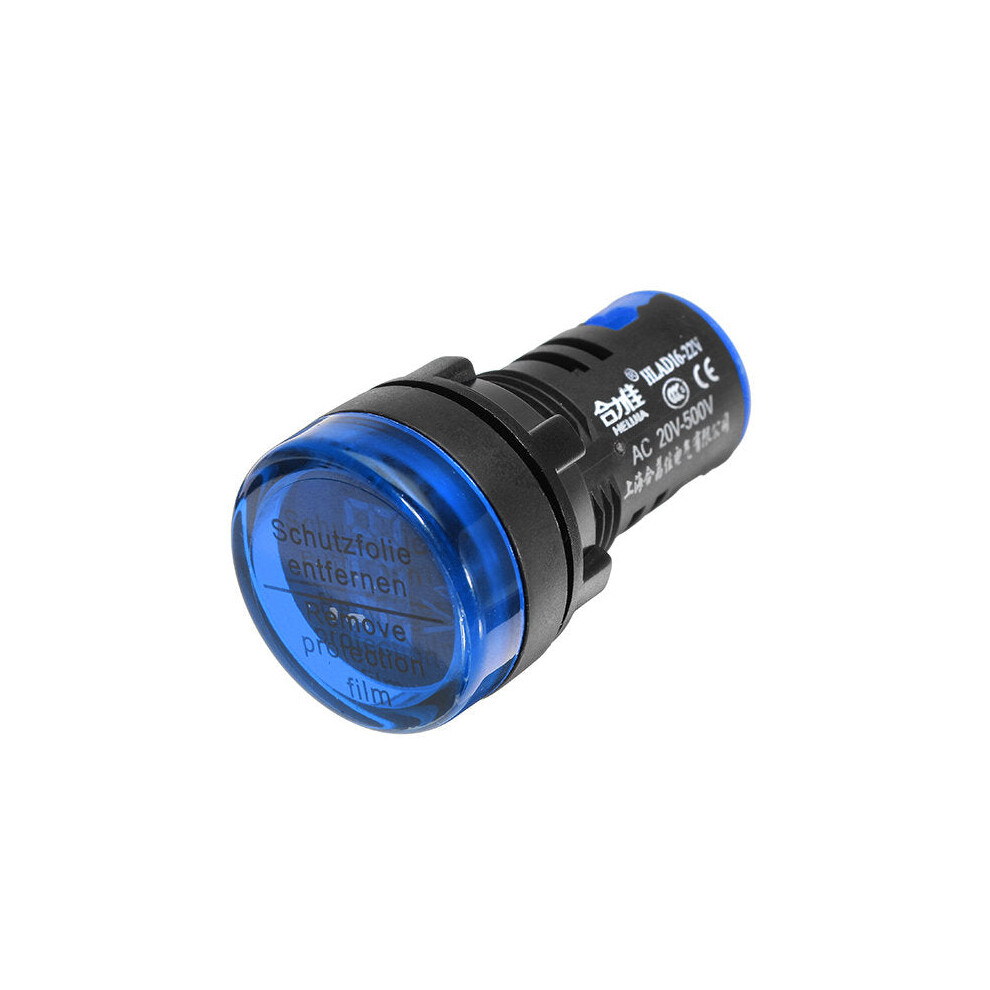 22Mm Ac 20-500V Digital Ac Voltmeter Voltage Meter Gauge Digital Display Indicator Blue 9078193480412