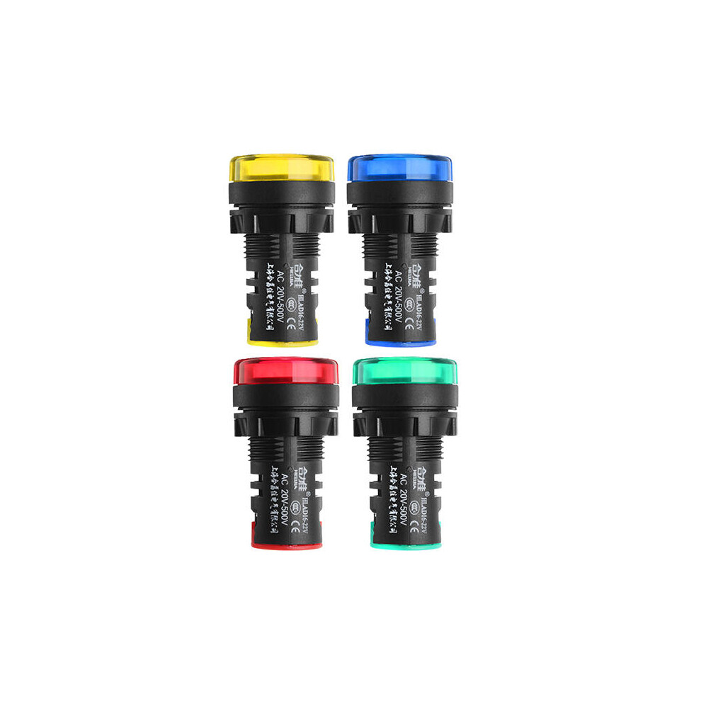 4Pcs 22Mm Ac 20-500V Digital Ac Voltmeter Voltage Meter Gauge Digital Display Indicator 9078193480627