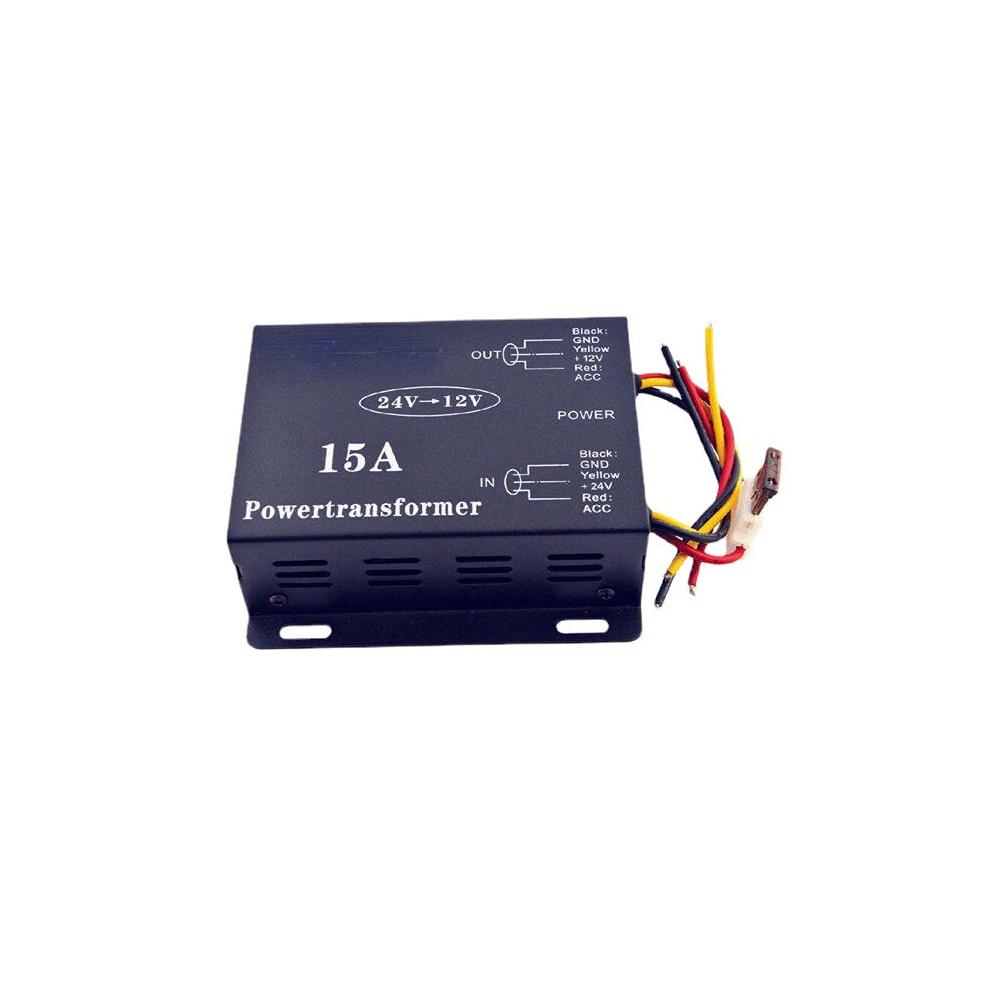 (15A) Vehicle Car DC 24V to 12V 6A 10A 15A 20A 30A Power Supply Transformer Converter