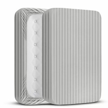(Extra Deep King Fitted Sheet, Grey Bed Sheet 40cm Stripe Pattern) 40cm Stripe Fitted Bed Sheets Single Double King