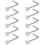 YSDSY L-Form 2mm Klar Steine Nasenpiercing Stift Gebogen Ohrstecker Ringe Nasenstecker 10 Stücke 1