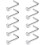 YSDSY L-Form 2mm Klar Steine Nasenpiercing Stift Gebogen Ohrstecker Ringe Nasenstecker 10 Stücke 4