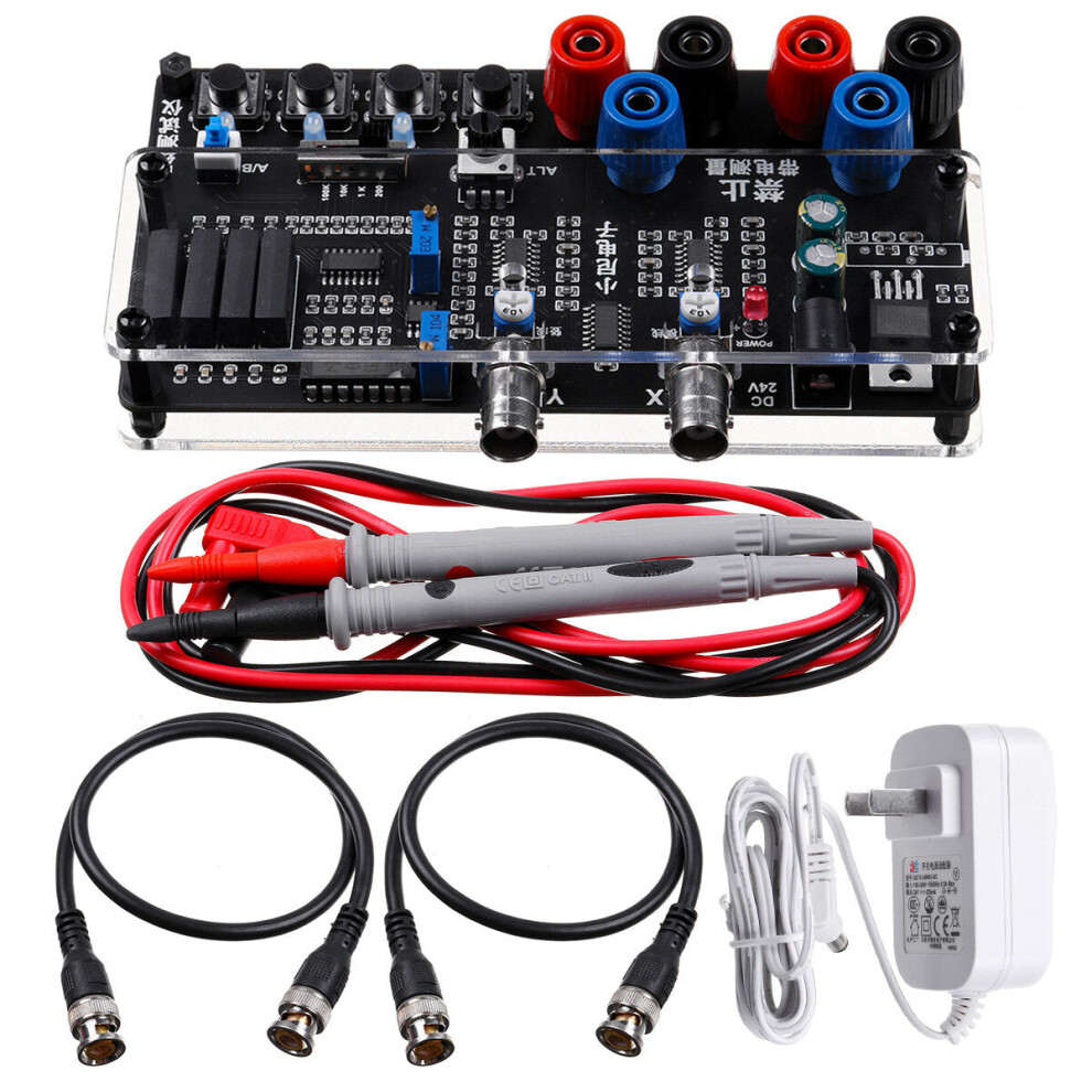 (Acrylic,two-channel,finished product) Dual-channel VI Curve Tester, Displaying 2 Waveforms at the Same Time for Easy Comparison