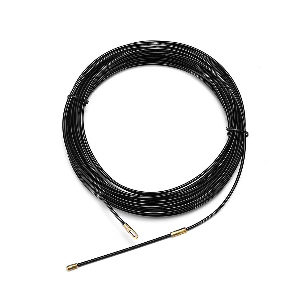 (15cm) 3mm 15m Cable Push Puller Conduit Snake Cable Fish Tape Wire Guide DIY Fiber Optic Cable Puller
