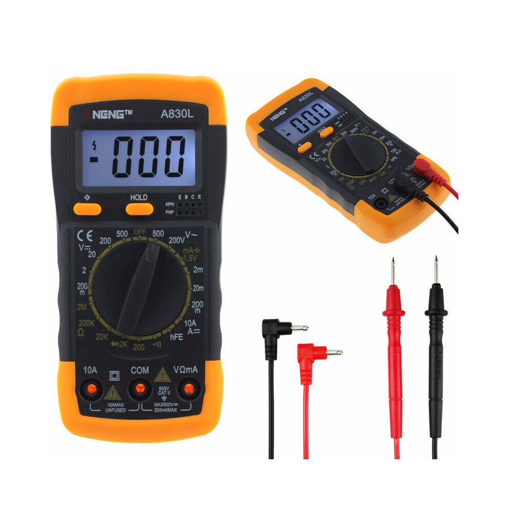 Digital Multimeter Dc Ac Voltage Diode Freguency Transistor Tester 8727971254936