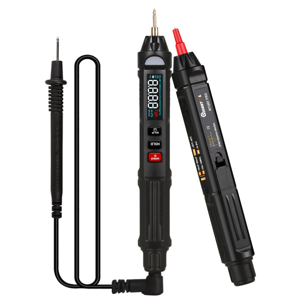 (MT007) True RMS Digital Multimeter + Voltage Test Pen + Phase Sequences Meter 3 In 1 Color Screen Voice Broadcast