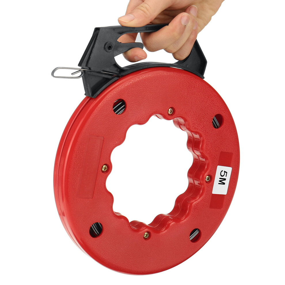 (5M) 5/15/20/25/30M Electrician Fish Tape Cable Wire Access Puller Conduit Drywall Threader 9078193517187