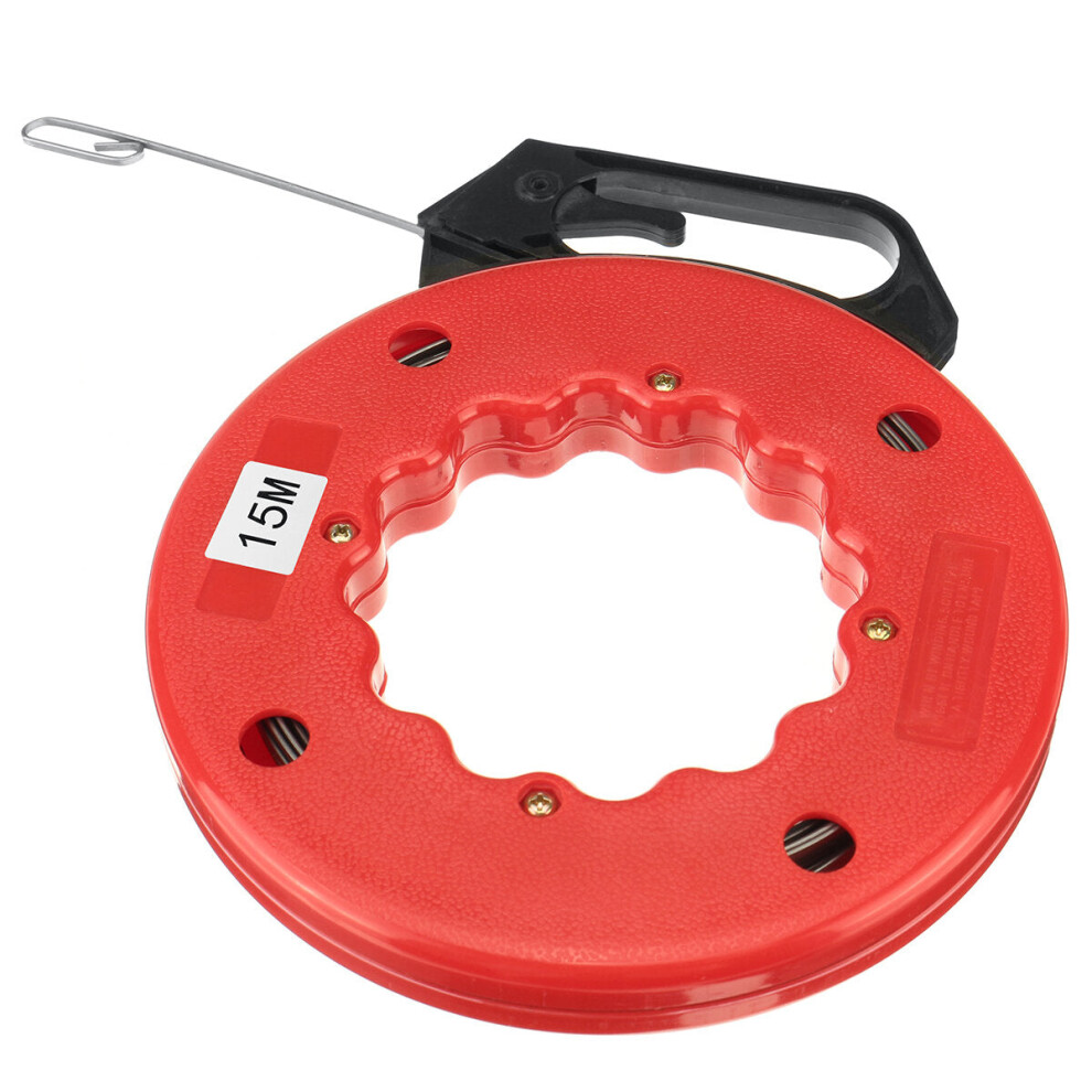 (15M) 5/15/20/25/30M Electrician Fish Tape Cable Wire Access Puller Conduit Drywall Threader
