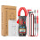 (Red) 6000 Counts Auto Range NCV Digital Clamp Meter DC/AC Voltage Current Resistance Frequency Capacitance Tester 8