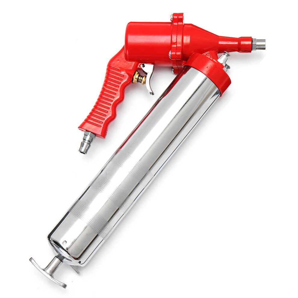 Manual One-Hand Grip Air Pneumatic Compressor Pump Grease Guun Red