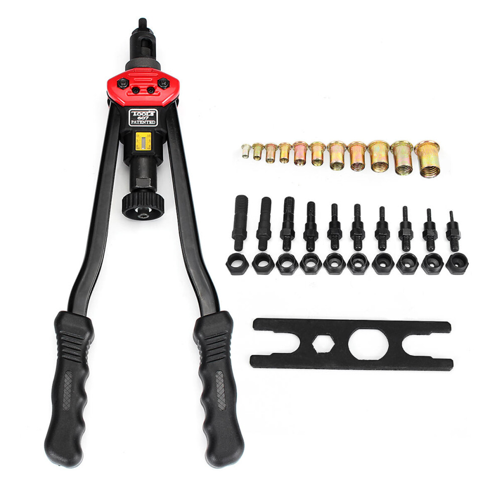 Rivet Tool Kit Rivnut Setting Tool Nut Setter NutSert Hand Riveter Guns M3 M4 M5 M6 M8 M10 M12 HT2819