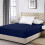 (Extra Deep Super King Fitted Sheet, Navy Blue Bed Sheet 40cm Stripe Pattern) 40cm Stripe Fitted Bed Sheets Single Double King 4