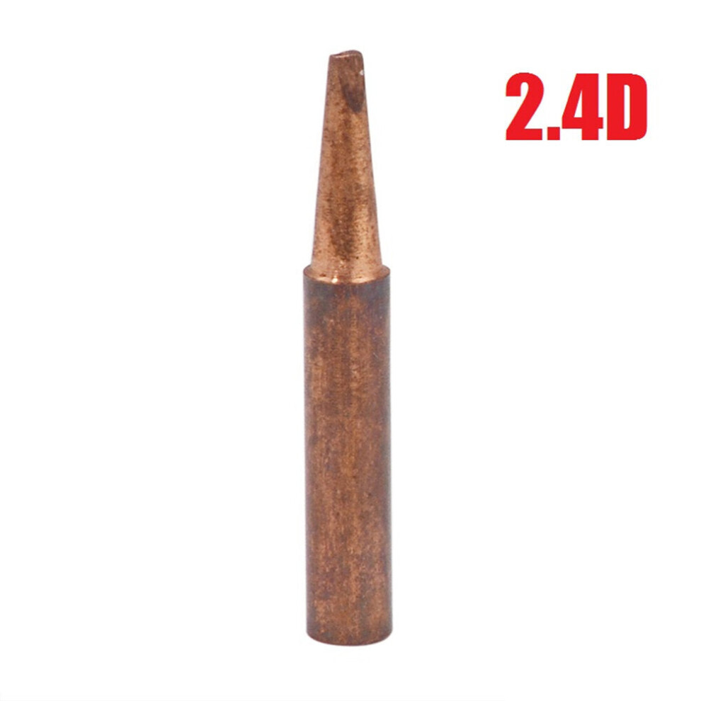 (900M-T 2.4D) 10Pcs 900M-T Pure Copper Iron Tips Soldering Tips For Hakko Soldering Rework Station Soldering Iron 9495687806464
