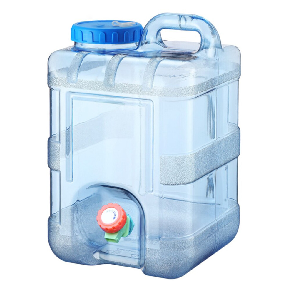 (10L 1) Capacity Outdoor Water Bucket Portable Cube Water Container with Faucet Outdoor Hiking Picnic Camping Water Tank