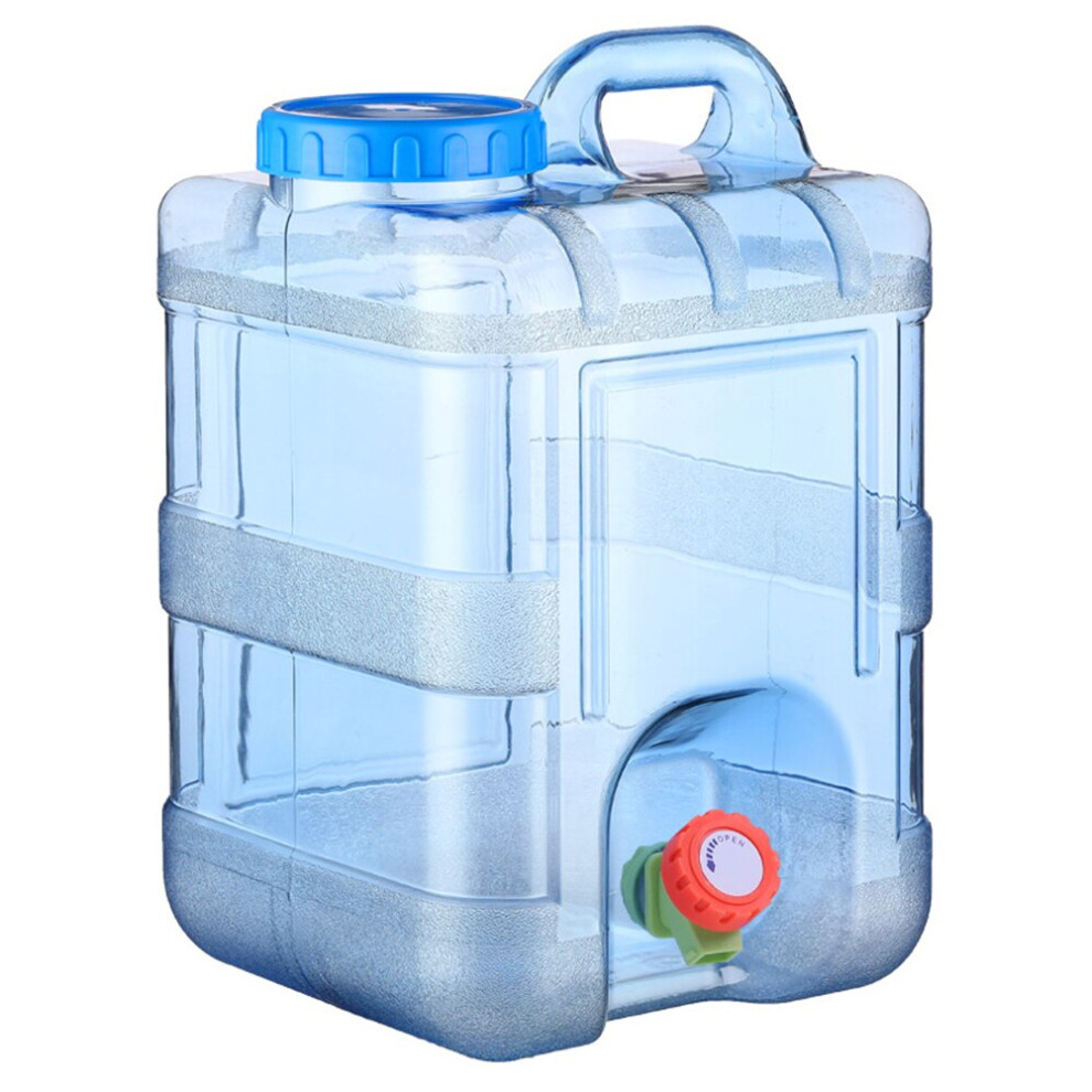 (15L) Capacity Outdoor Water Bucket Portable Cube Water Container with Faucet Outdoor Hiking Picnic Camping Water Tank