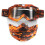 (Gold) Detachable Modular Mask Shield Goggles Full Face Protect For Motorcycle Helmet 4