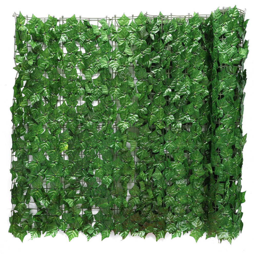 (Sweet potato leaves) 3x1M Outdoor Artificial Faux Ivy Leaf Privacy Fence Screen Decor Panels Hedge Garden Wall Cover