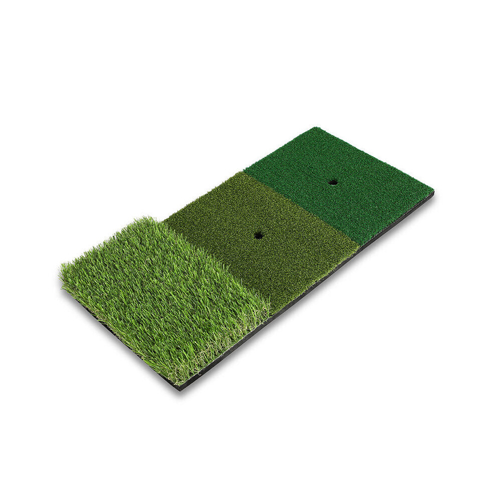 30*60CM Golf Practice Mat 3 In 1 Golf Hitting Practice Faux Turf Indoor Outdoor Portable Golf Training Equipment