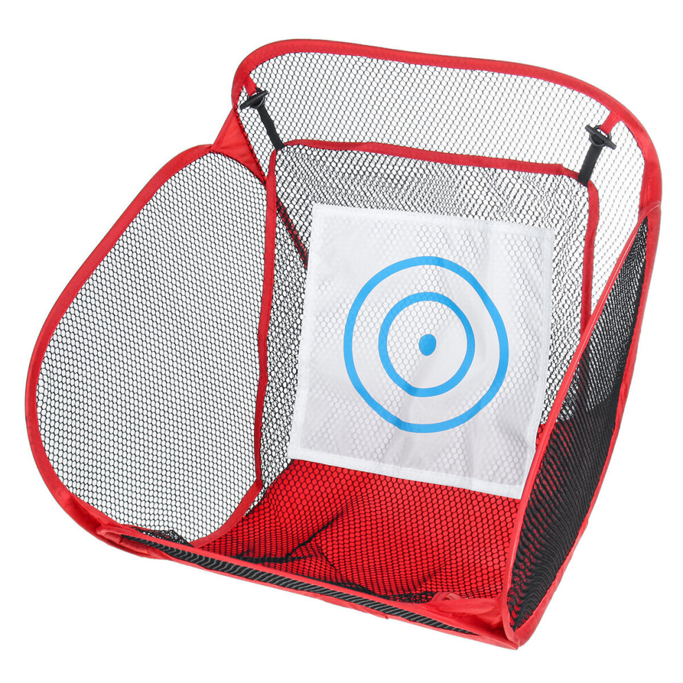 (Red) 500cm Golf Chipping Practice Net Oxford Cloth Target Net Golf Training